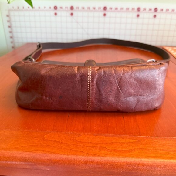 Gorgeous Jack Georges crossbody bag, all leather, brown. - Picture 2 of 7